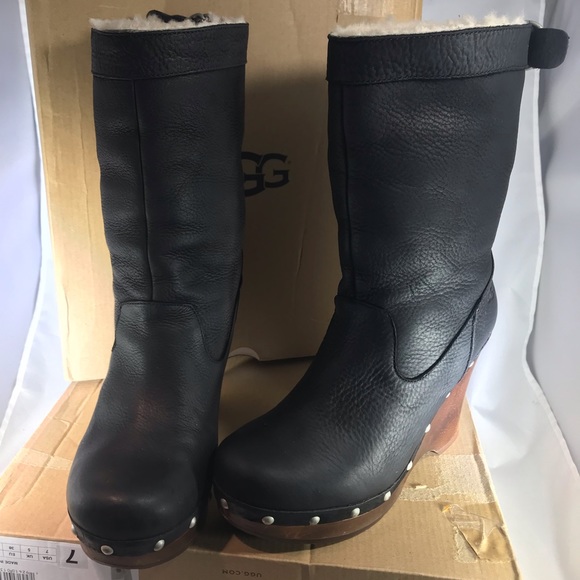 UGG Shoes - ugg 1001317 carnegie wedge foldover sheep boots 7